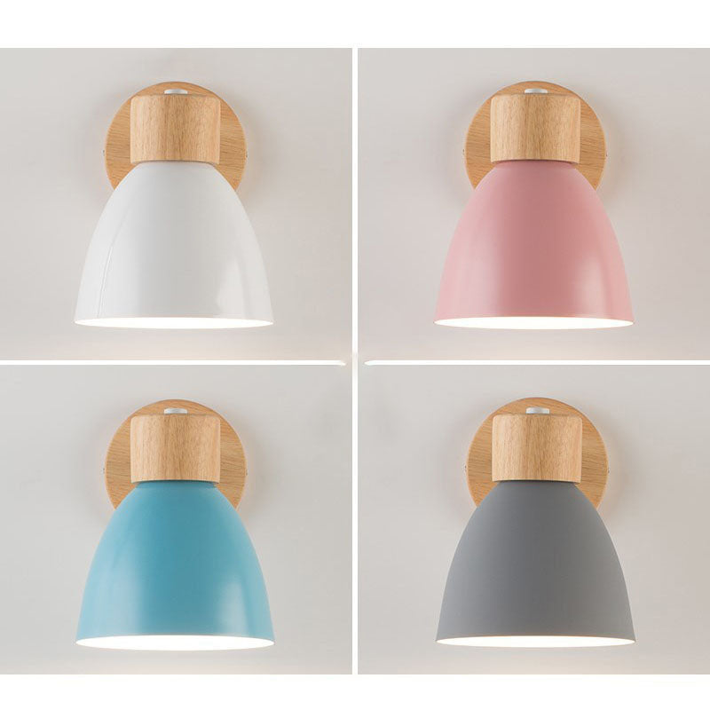 Veldorin – Modern minimalista fa kúp alakú LED fali lámpa, 1 izzóval
