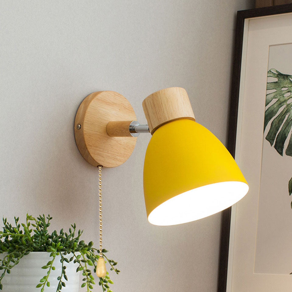 Veldorin – Modern minimalista fa kúp alakú LED fali lámpa, 1 izzóval