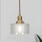 Nivoran - Suspension ronde en verre laiton LED