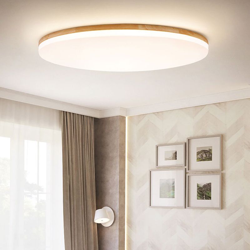 Arun – Plafonnier LED en bois pour salon/chambre