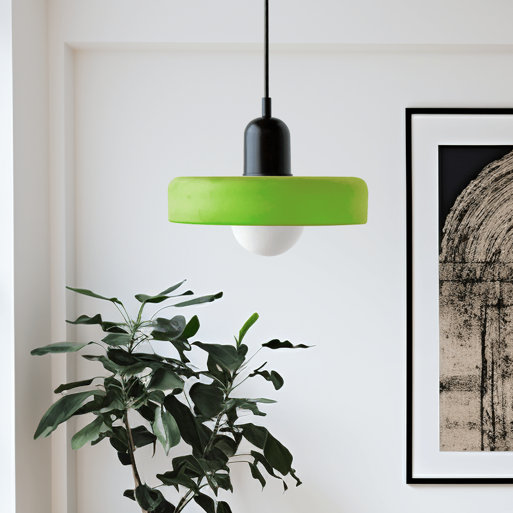 Solvanna – Suspension en Verre Coloré Bauhaus