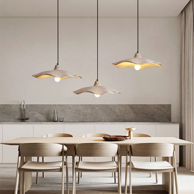 Aurelnn - Suspension fleur en ciment vintage