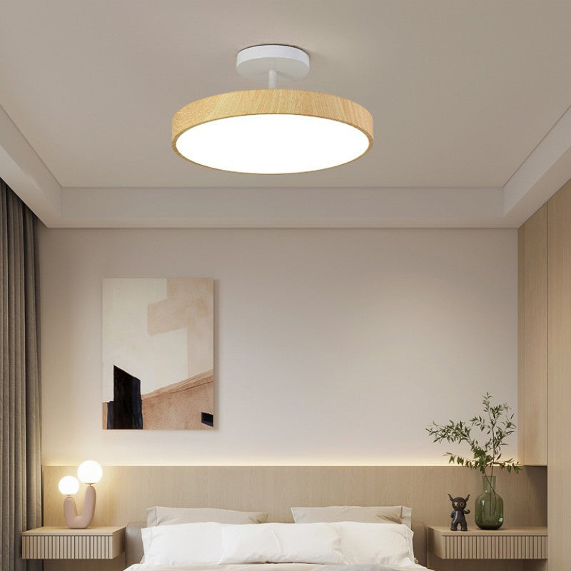 Zenoria – Ιαπωνικό Στρογγυλό Ξύλινο LED Ημιεπιτοίχιο Φωτιστικό Οροφής