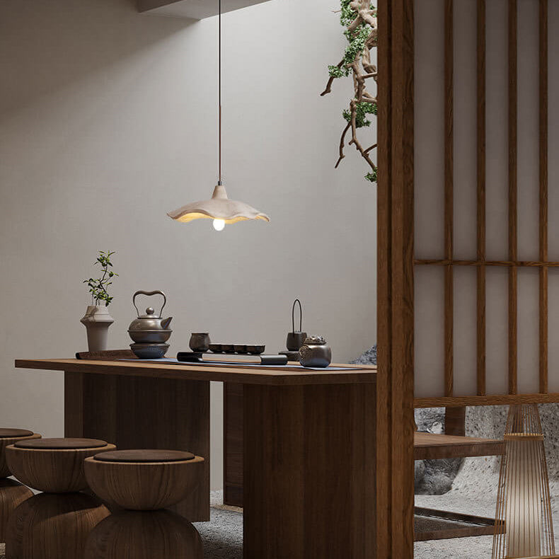 Aurelnn - Suspension fleur en ciment vintage
