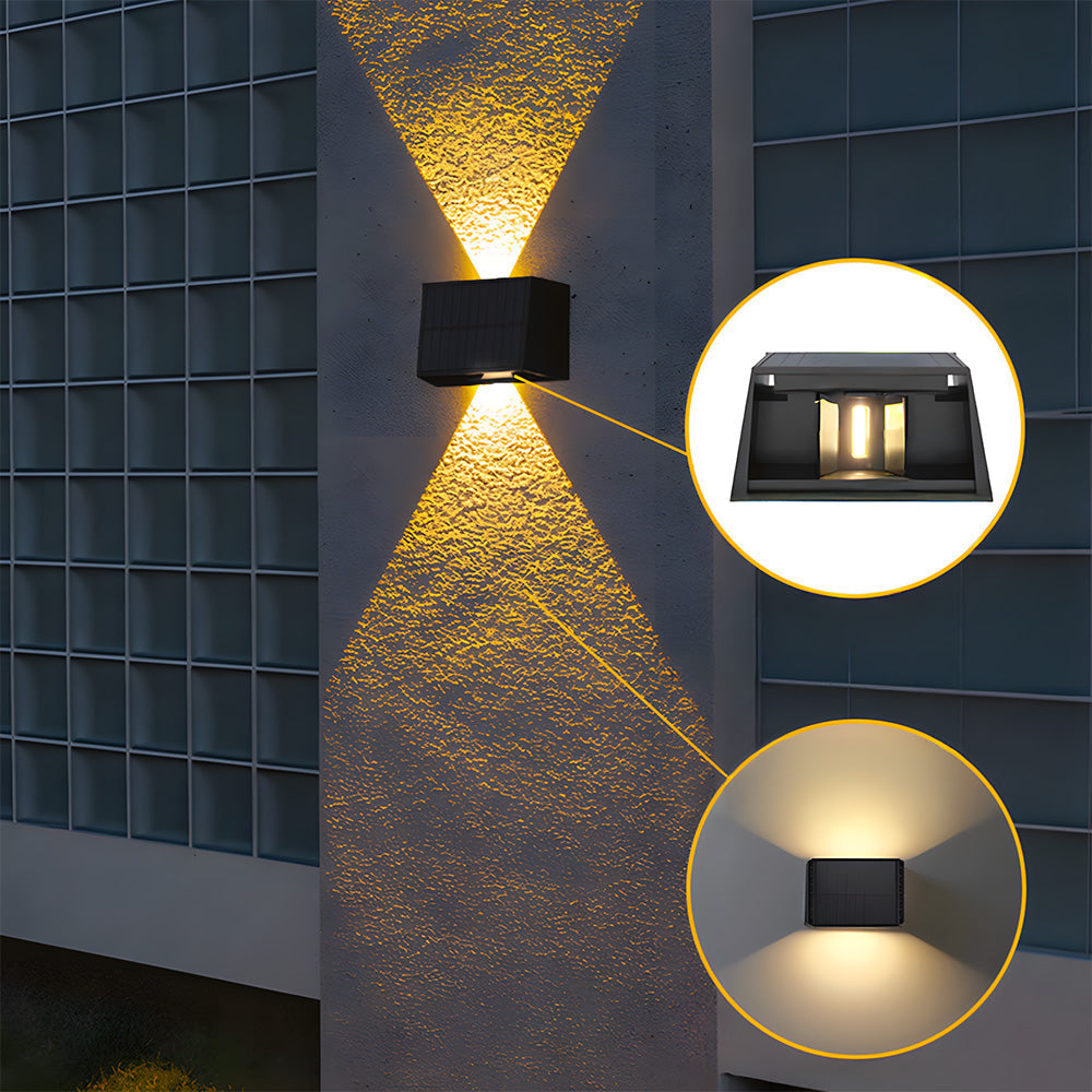 Nireon - Appliques murales solaires LED extérieures lumineuses étanches IP65