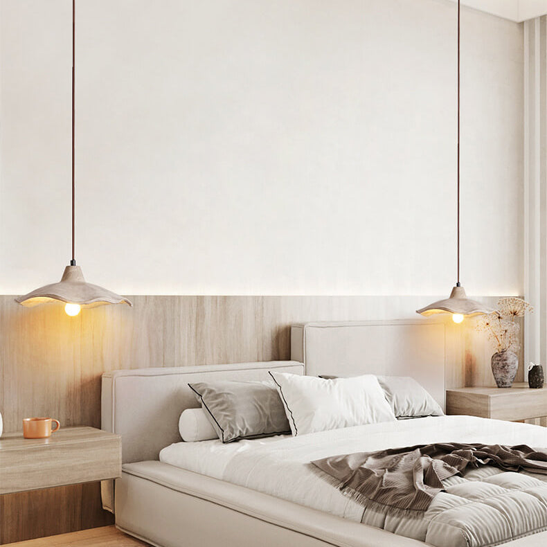 Aurelnn - Suspension fleur en ciment vintage