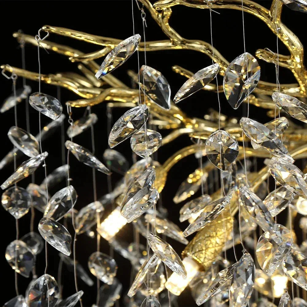 Clarynne Modern Cascading Crystal Chandelier