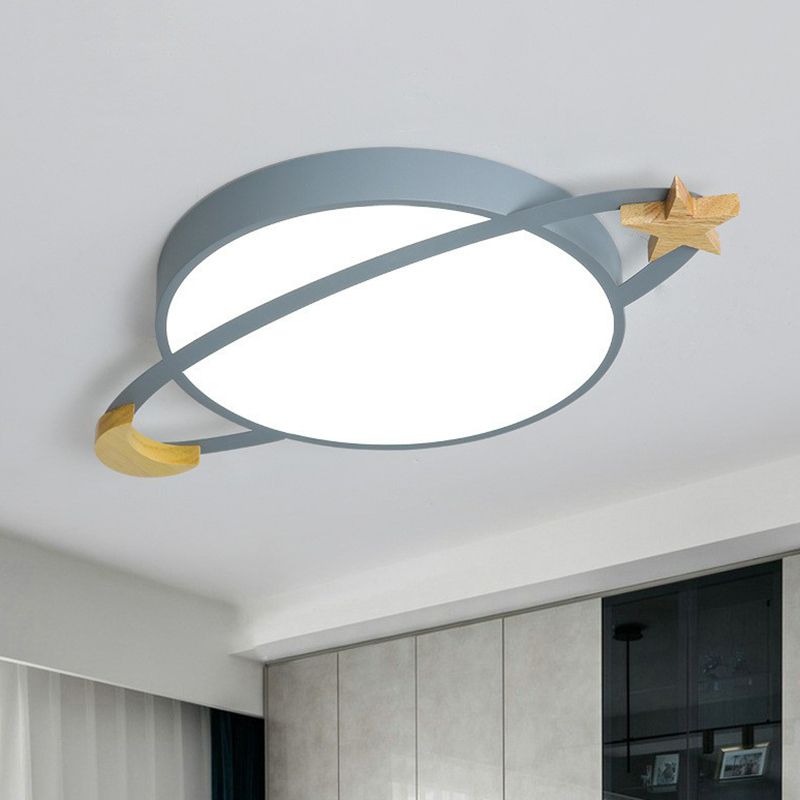 VirelIiade – Lámpara de techo LED moderna en blanco/verde/gris