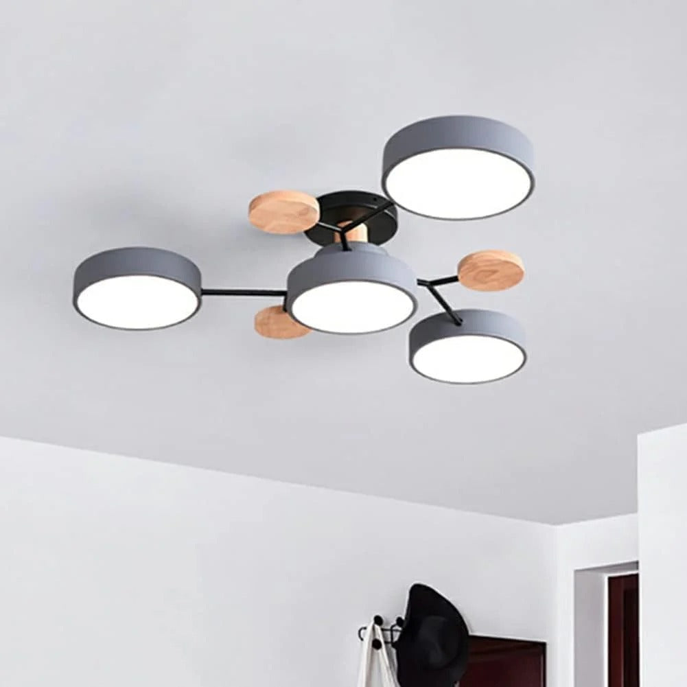 Rovan – Lampada da Soffitto LED Rotonda in Ferro Contemporanea