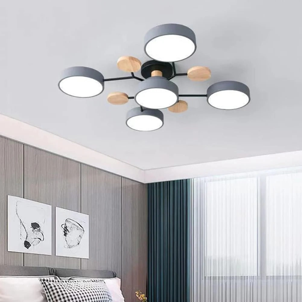 Rovan – Lampada da Soffitto LED Rotonda in Ferro Contemporanea
