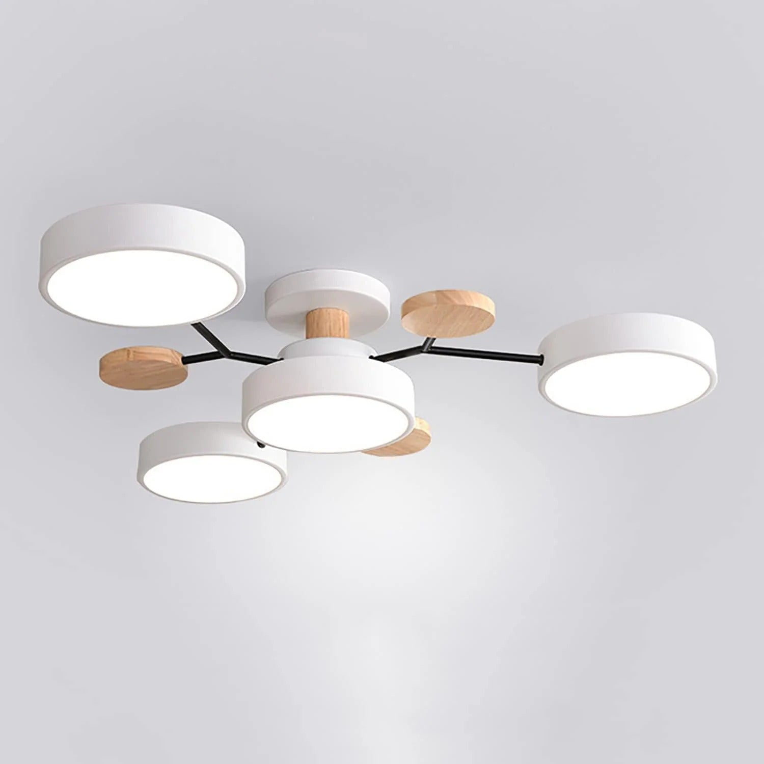 Rovan – Lampada da Soffitto LED Rotonda in Ferro Contemporanea