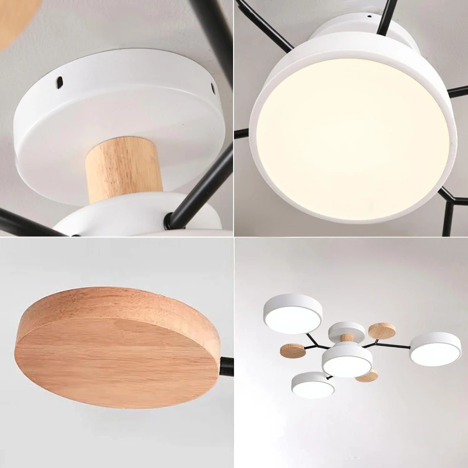 Rovan – Lampada da Soffitto LED Rotonda in Ferro Contemporanea