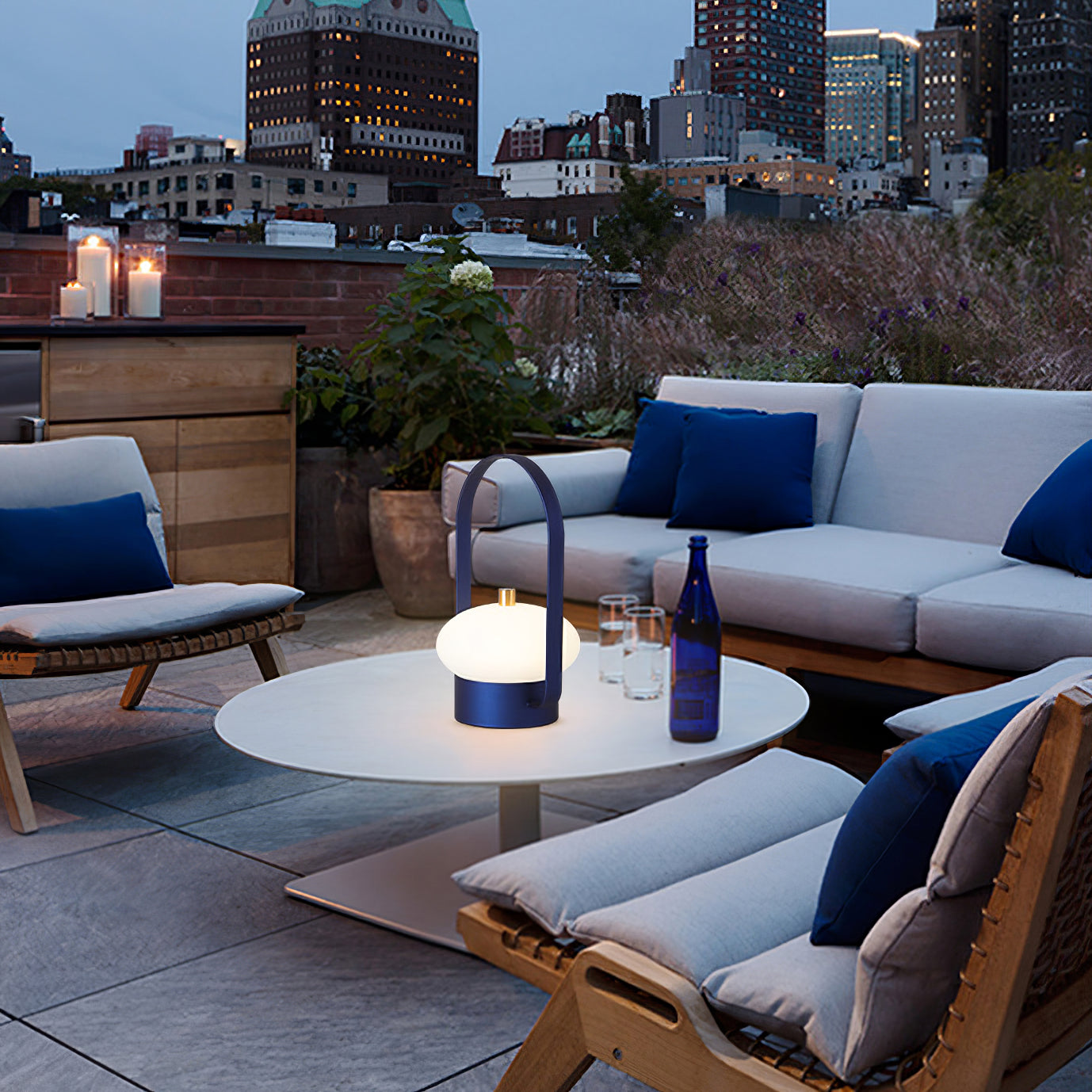 Solvayn - Lampe de table sans fil d'extérieur portable Retro Soft Spot