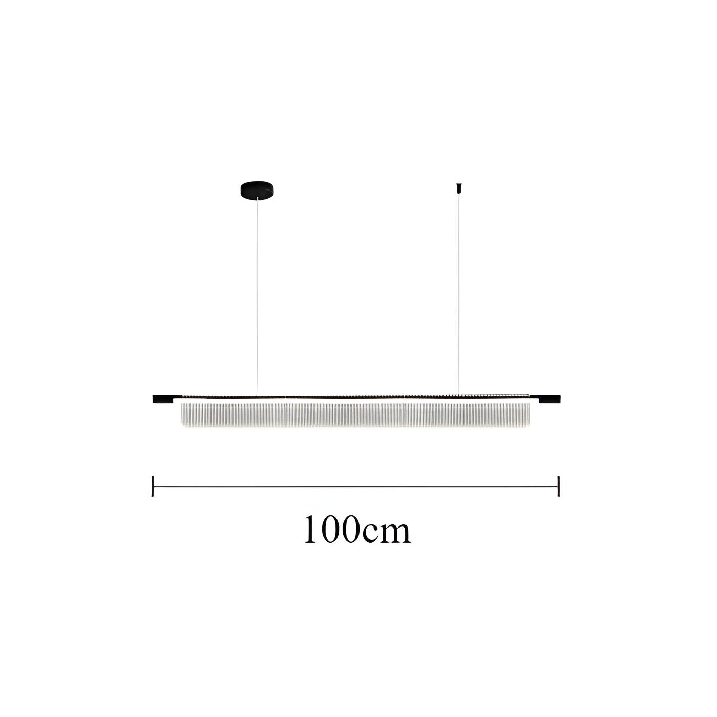 Varnel – Nordic Acrylic Linear Iron Strip Pendant Light
