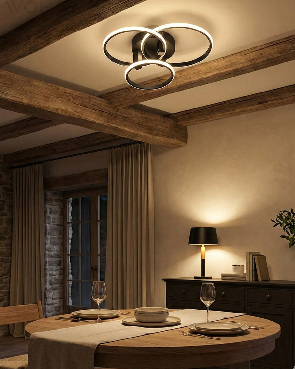 Etercelle – Időtlen Kör Minimalista Mennyezeti Lámpa