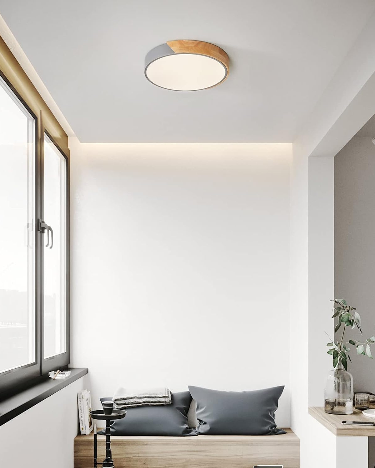 Velaro – Cirque Lumière Modern LED mennyezeti lámpa fa díszítéssel