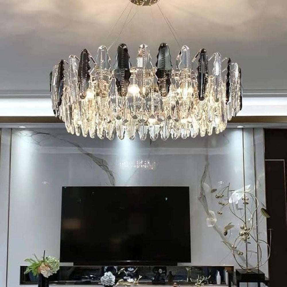 Aurelienne – Nordic Crystal Leaf Chandelier