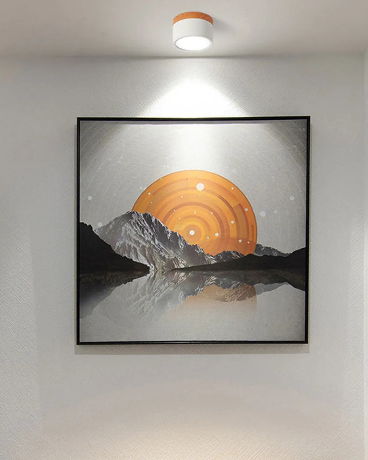 Revionne – Clairon modern, fényerőszabályozható LED mennyezeti lámpa geometriai mintával