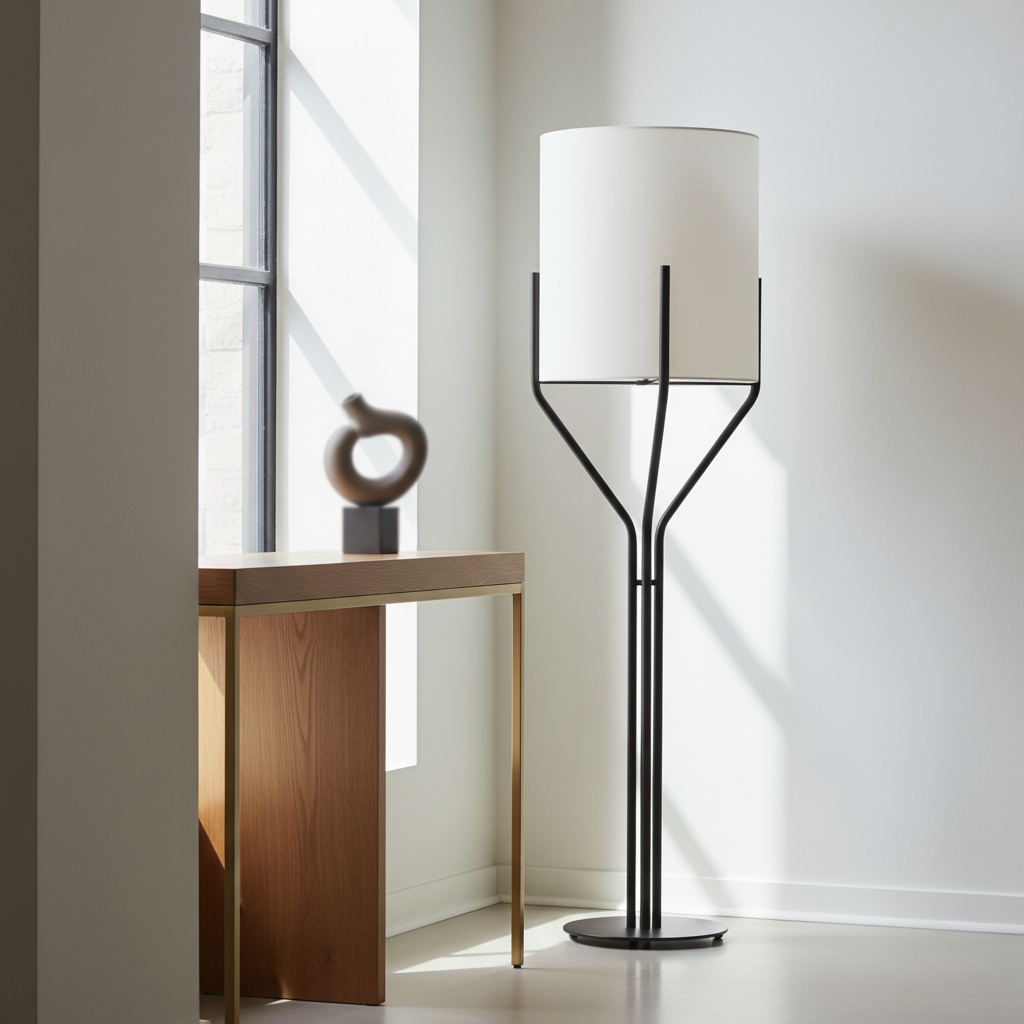 Sylvorae - Elegáns modern réz állólámpa nappali világításhoz