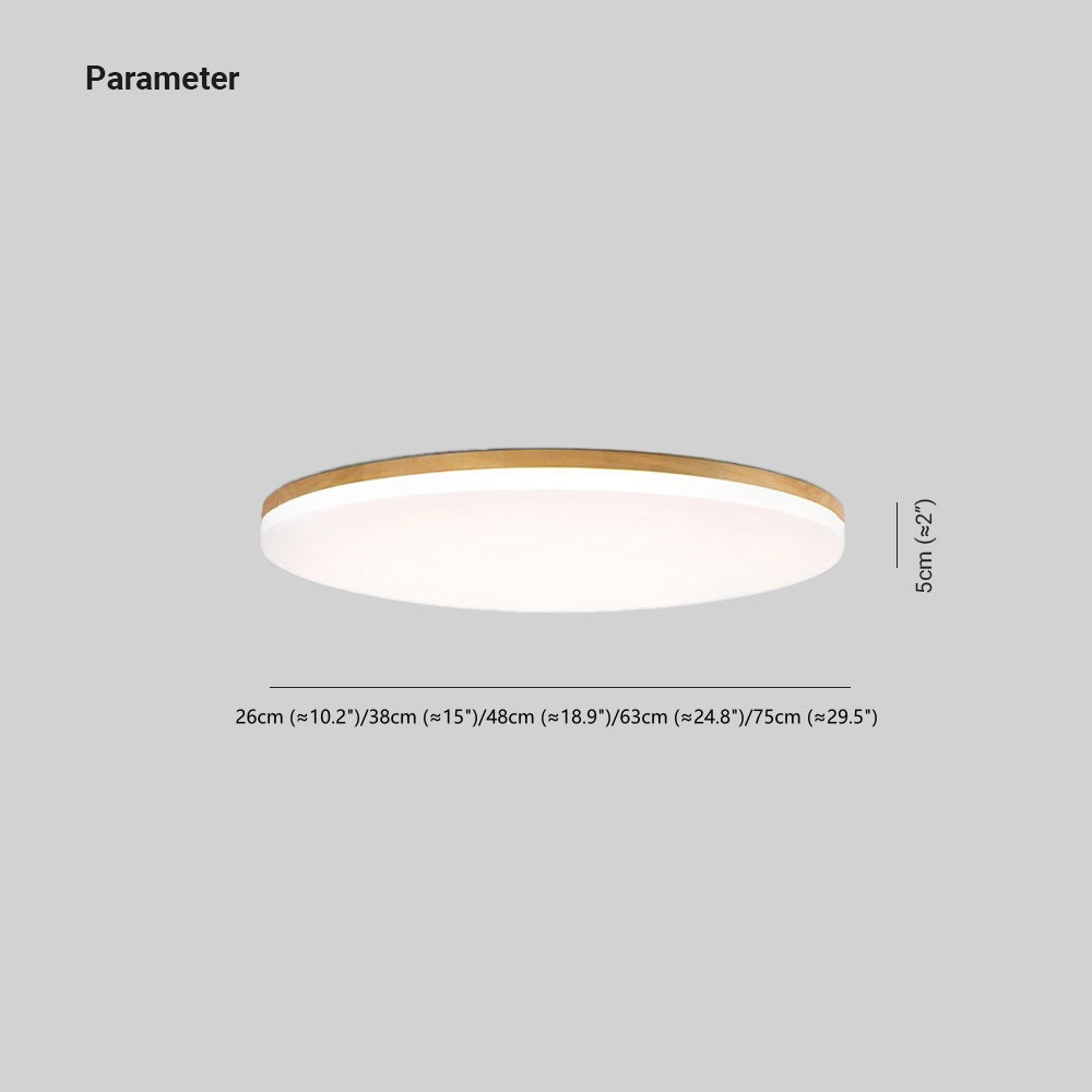 Arun – Plafonnier LED en bois pour salon/chambre