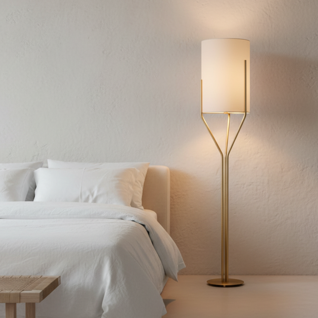 Sylvorae - Elegáns modern réz állólámpa nappali világításhoz