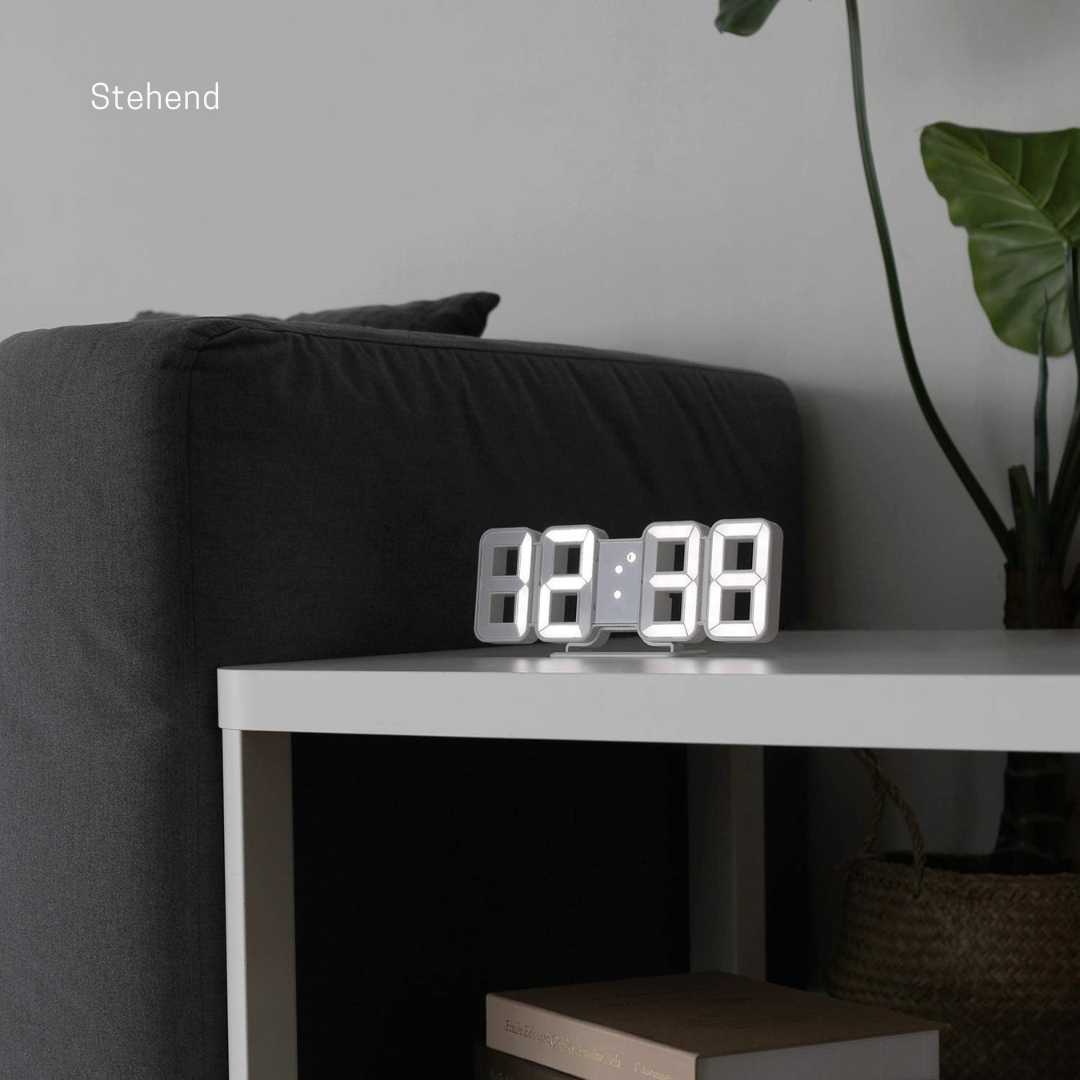 Vevora – Reloj de Pared Digital LED 3D con USB