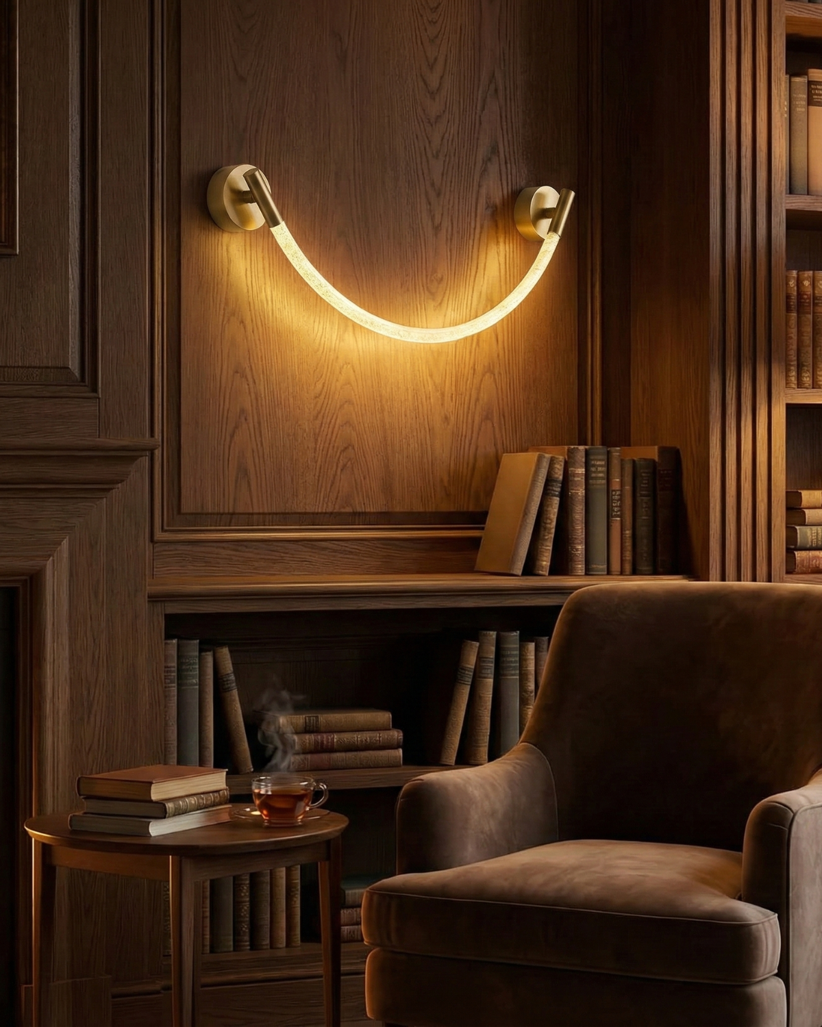 Lumirelle – Lámpara de pared minimalista con brillo suave y forma escultórica