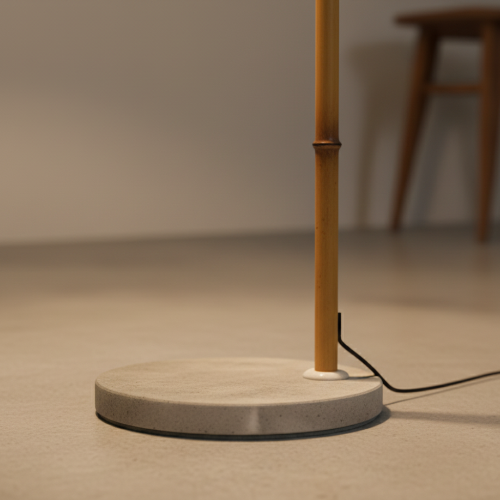 Takurai - Elegáns természetes bambusz állólámpa nappali díszítéséhez