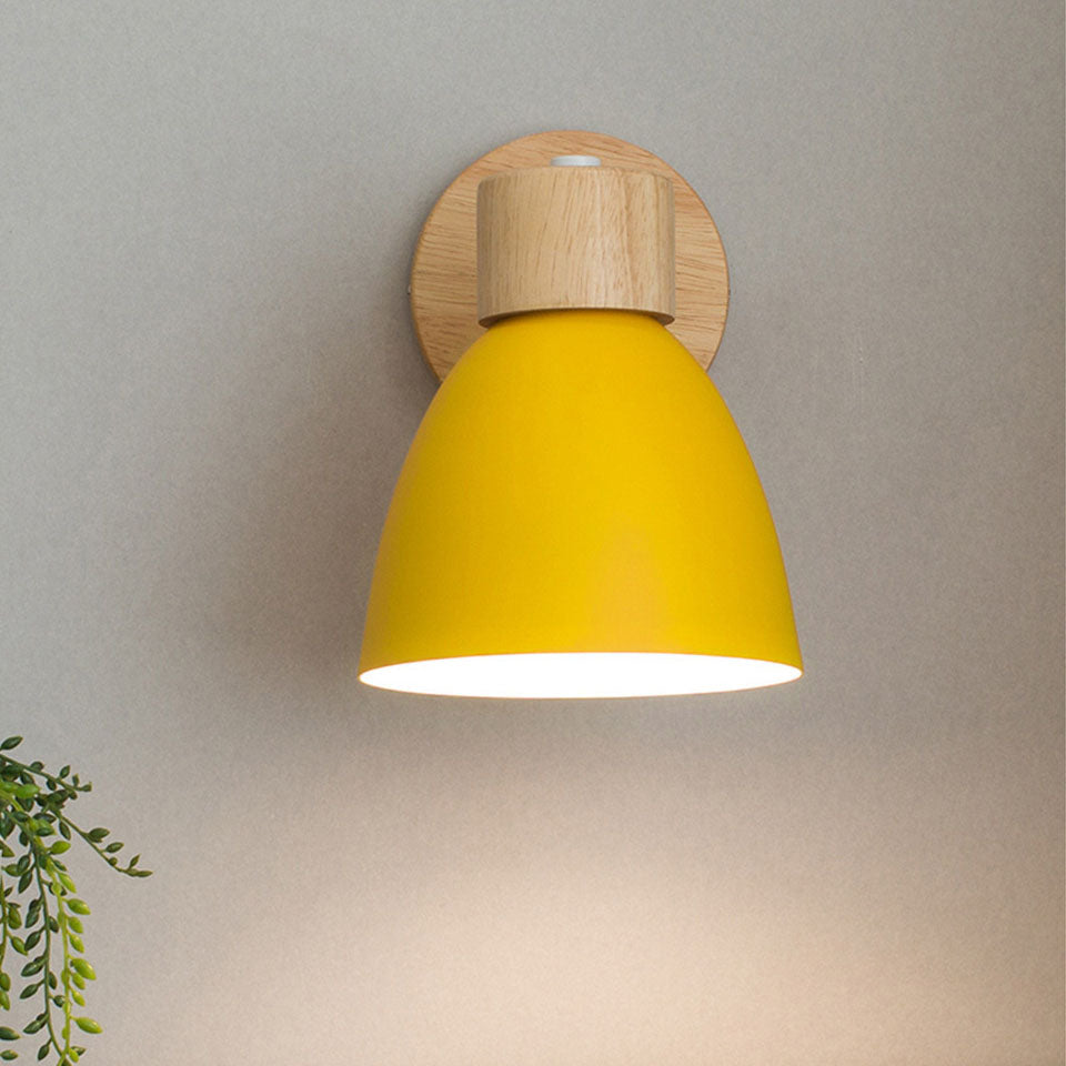 Veldorin – Modern minimalista fa kúp alakú LED fali lámpa, 1 izzóval