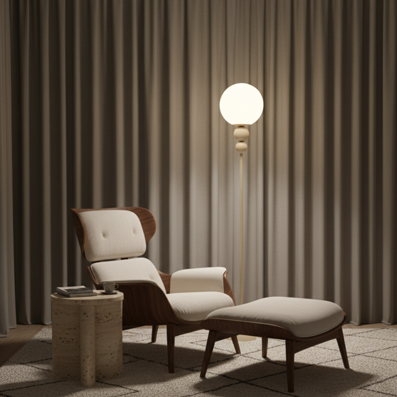 Dornelle – Lampada da terra elegante e moderna a LED per soggiorno e ufficio