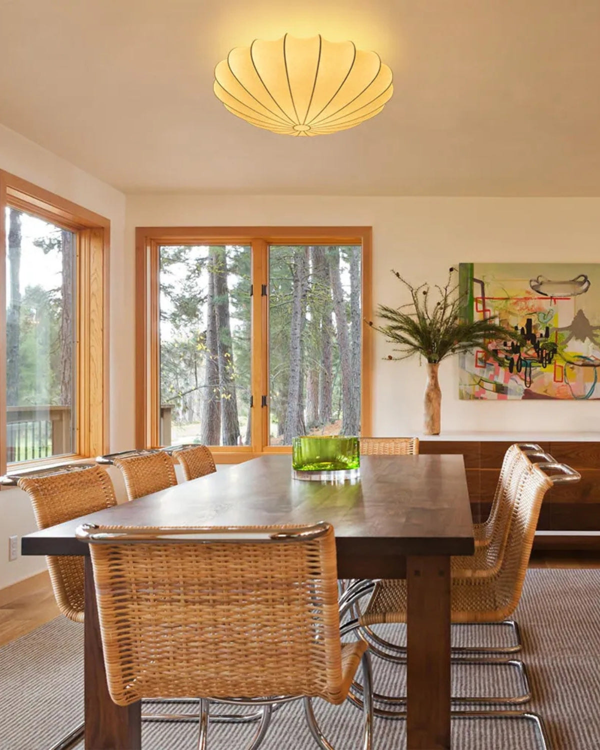 Drosven – Lampada da soffitto nera industriale L’Opale