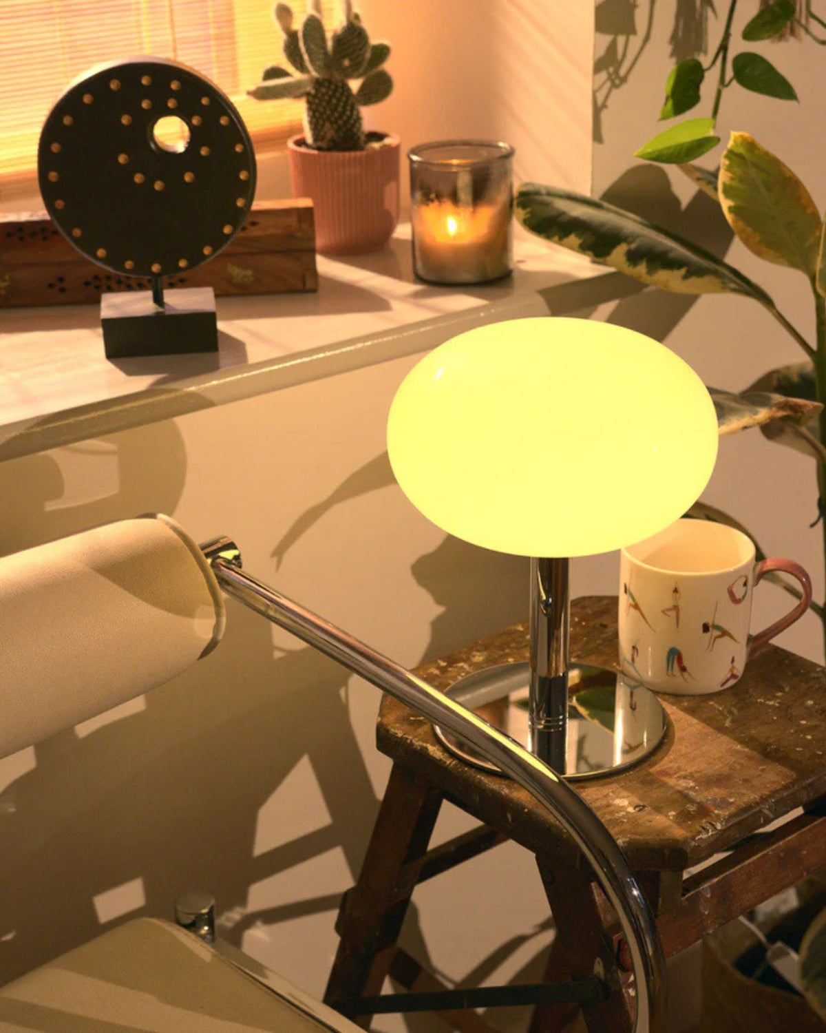 Elarion – Lampada da Tavolo Senza Fili Elegante con Luce LED Dimmerabile