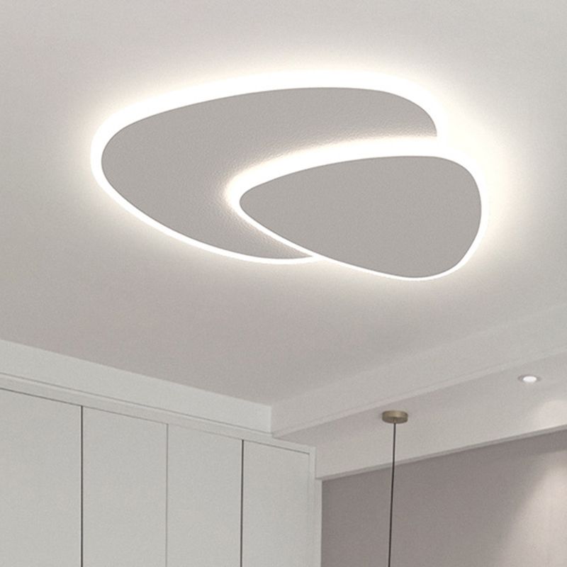 Aliven – Plafonnier moderne blanc en métal et acrylique