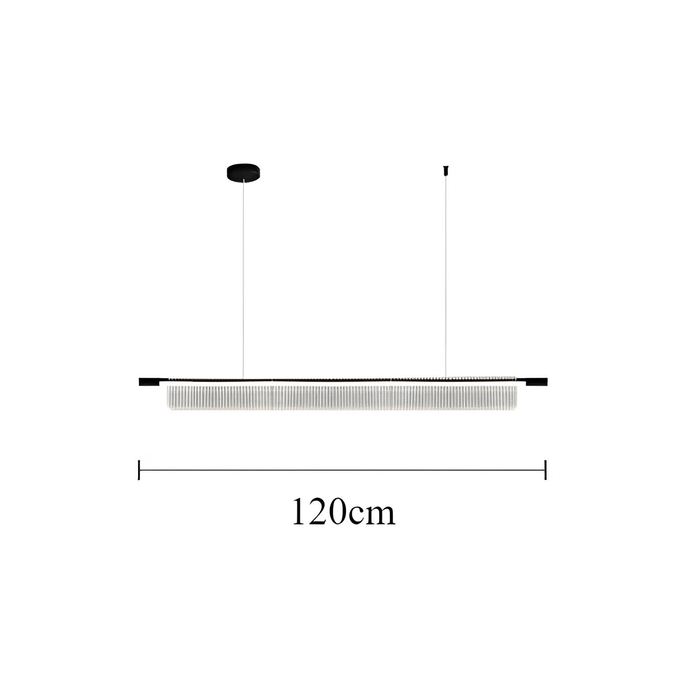 Varnel – Nordic Acrylic Linear Iron Strip Pendant Light