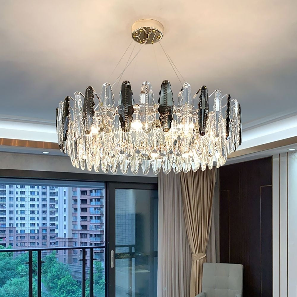 Aurelienne – Nordic Crystal Leaf Chandelier