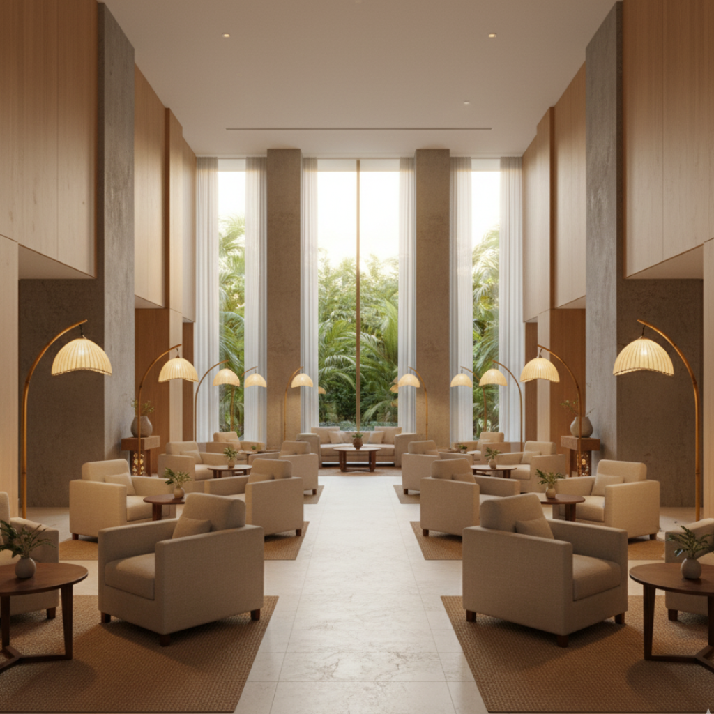 Takurai - Elegáns természetes bambusz állólámpa nappali díszítéséhez