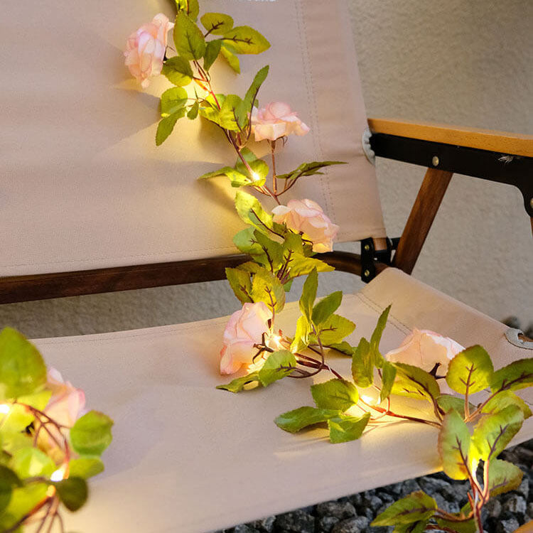 Solara - Solcelledrevet Vandtæt Stødsikker Rose LED Lyskæde