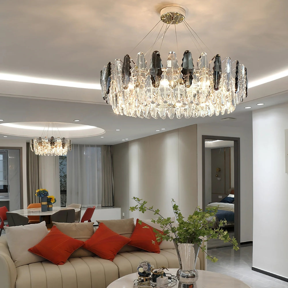 Aurelienne – Nordic Crystal Leaf Chandelier