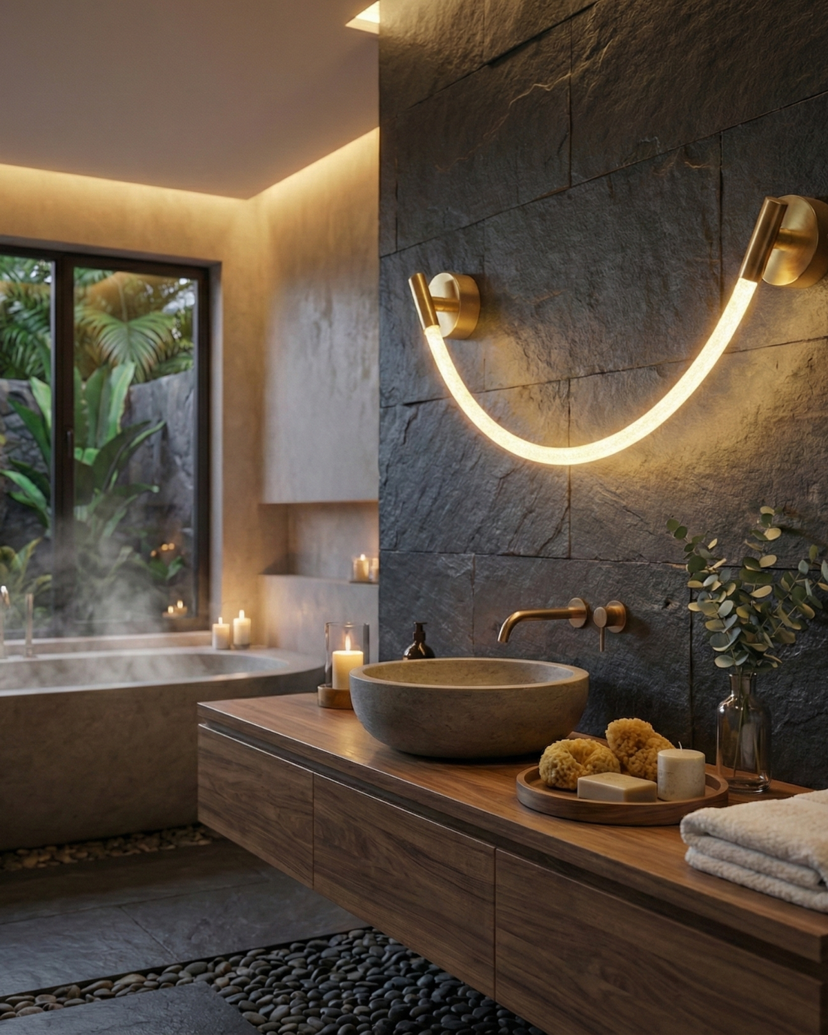 Lumirelle – Lámpara de pared minimalista con brillo suave y forma escultórica