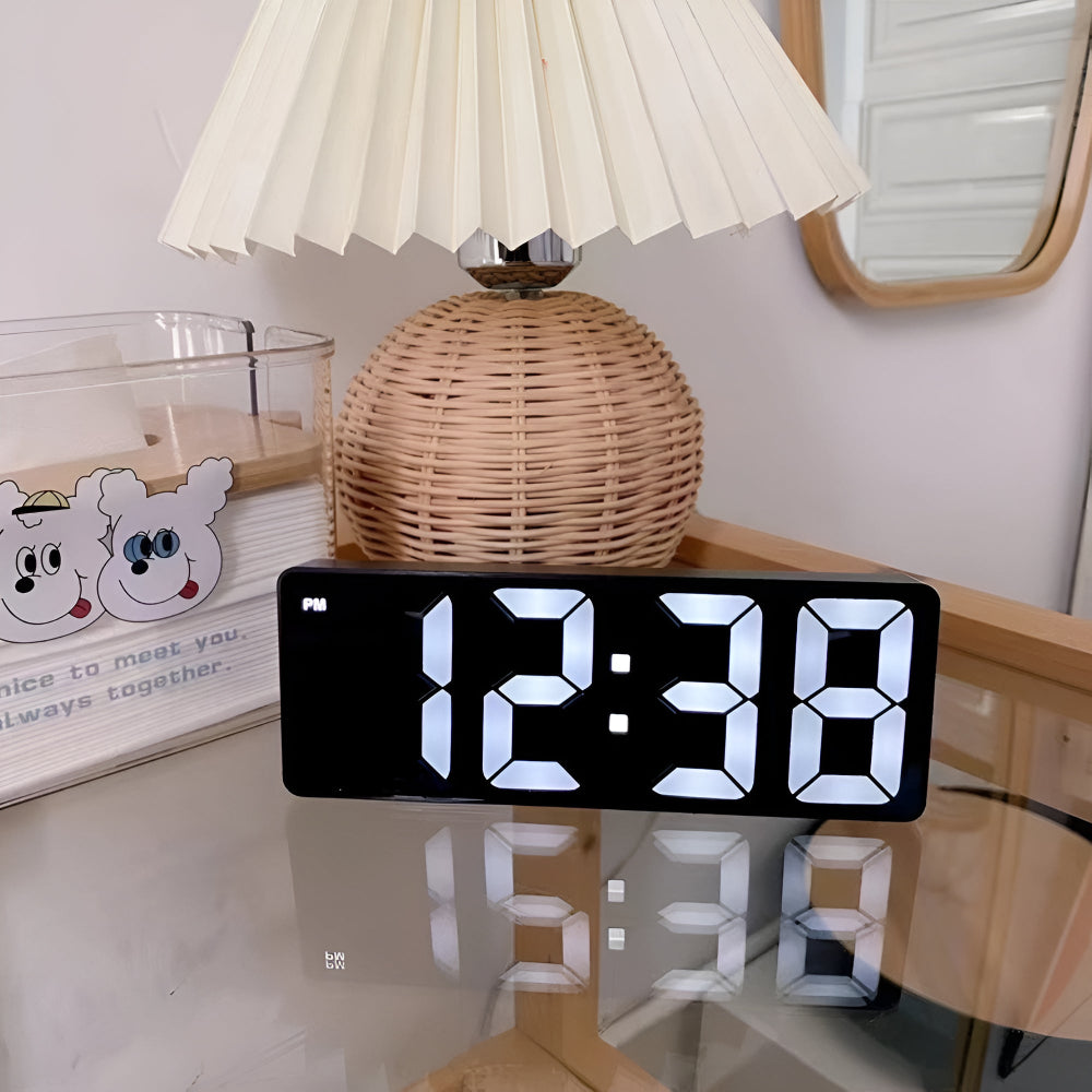 Zenvira – LED tükör ébresztőóra hőmérővel és szundi funkcióval