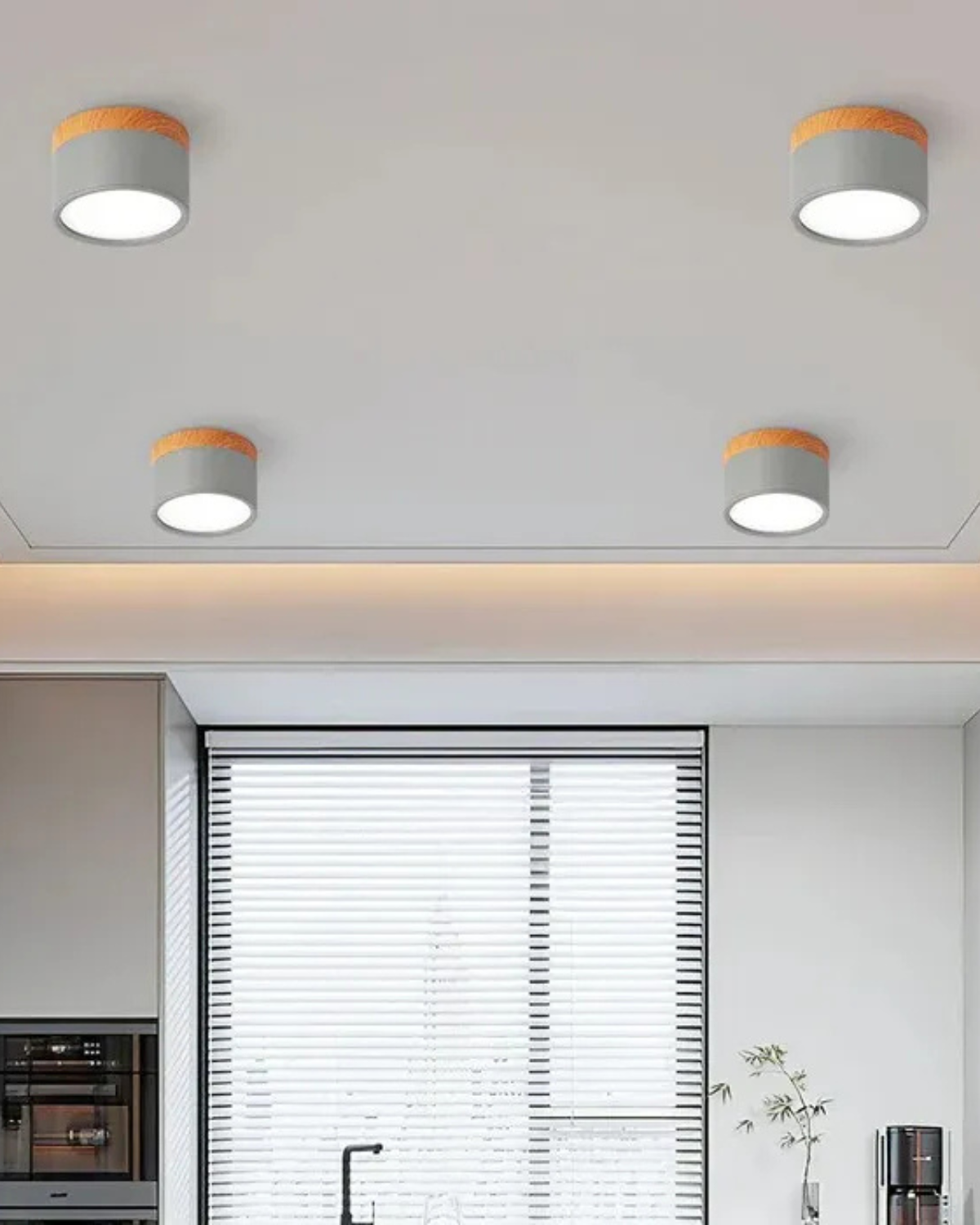 Revionne – Clairon modern, fényerőszabályozható LED mennyezeti lámpa geometriai mintával