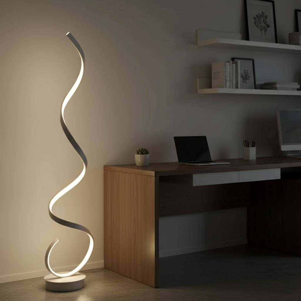 Spiravax - Modern, fényerőszabályozható LED csigalámpa nappaliba