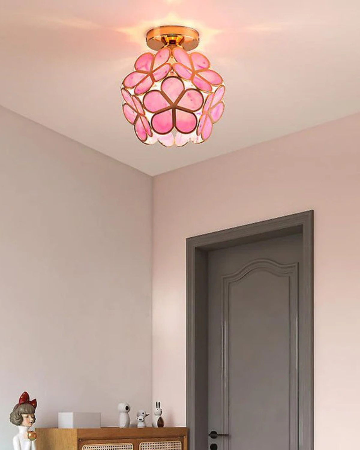 Florenel – Lelora Lampada da Soffitto Elegante con Fiori a LED