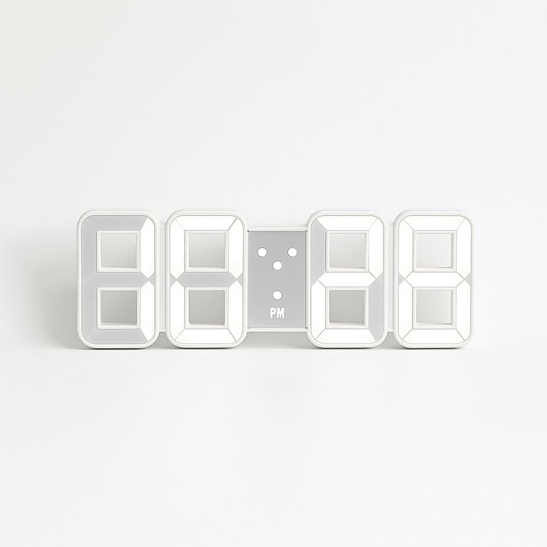 Vevora – 3D LED digitális falióra USB-vel