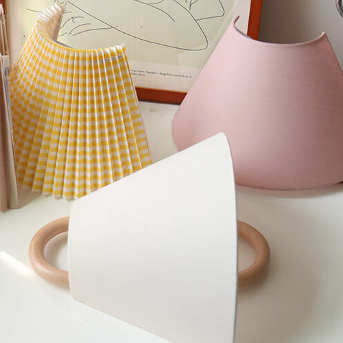 Dormen - Solid Wood Pleated Semi Circle Wall Sconce Lamp