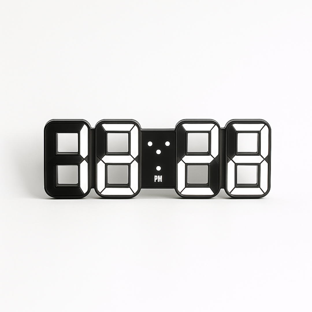 Vevora – Reloj de Pared Digital LED 3D con USB