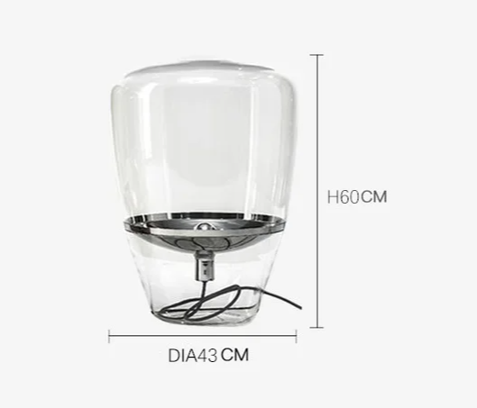 Norivelle – Scandinavian Glass LED Table Lamp