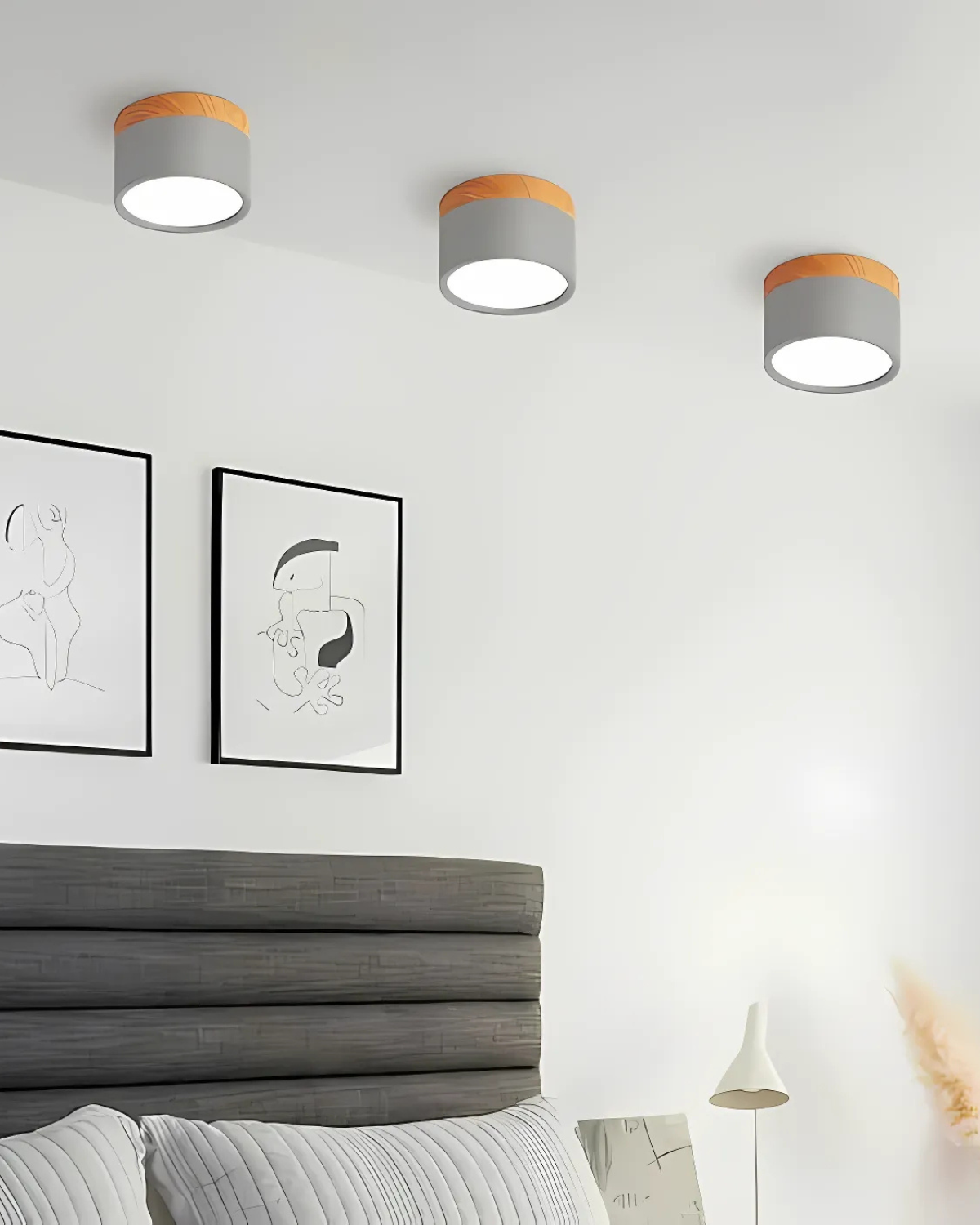 Revionne – Clairon modern, fényerőszabályozható LED mennyezeti lámpa geometriai mintával