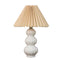 Maerith - Retro Korean Style Pleated Skirt Table Lamp