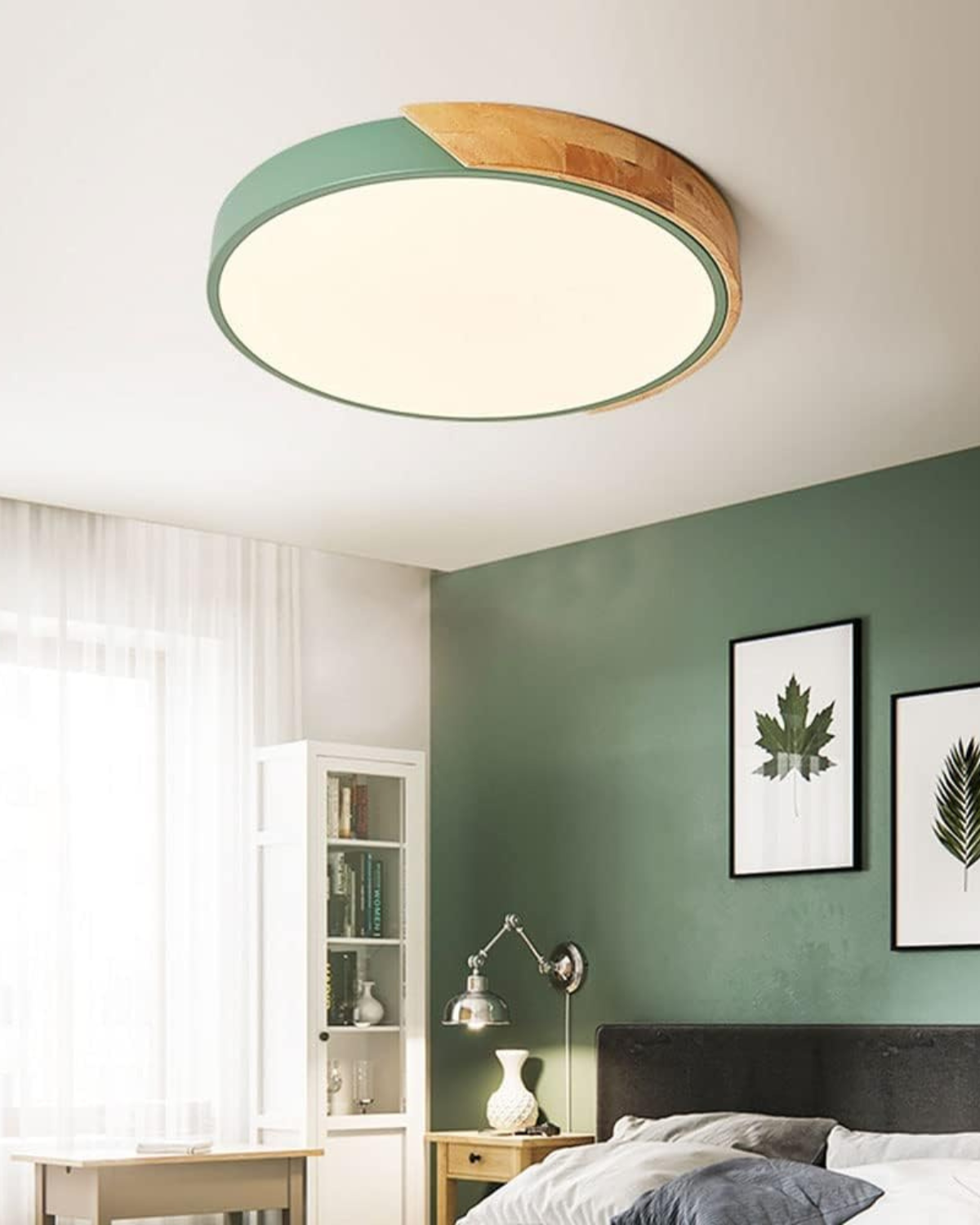 Velaro – Cirque Lumière Modern LED mennyezeti lámpa fa díszítéssel